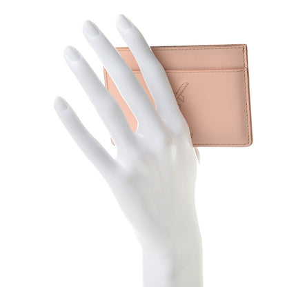 Saint Laurent Calfskin Belle De Jour Card Case Blush 2 of 8