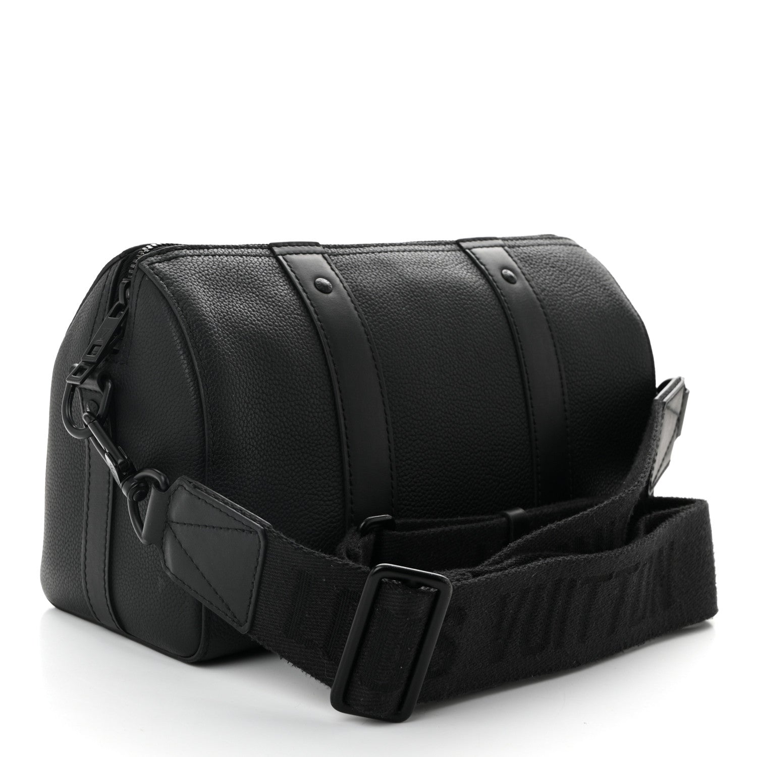 Louis Vuitton Grained Calfskin Aerogram City Keepall Black 3 of 12