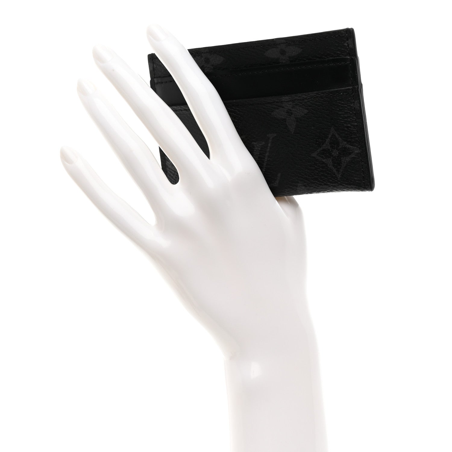 Louis Vuitton Monogram Eclipse Porte-Cartes Double Card Holder 2 of 8
