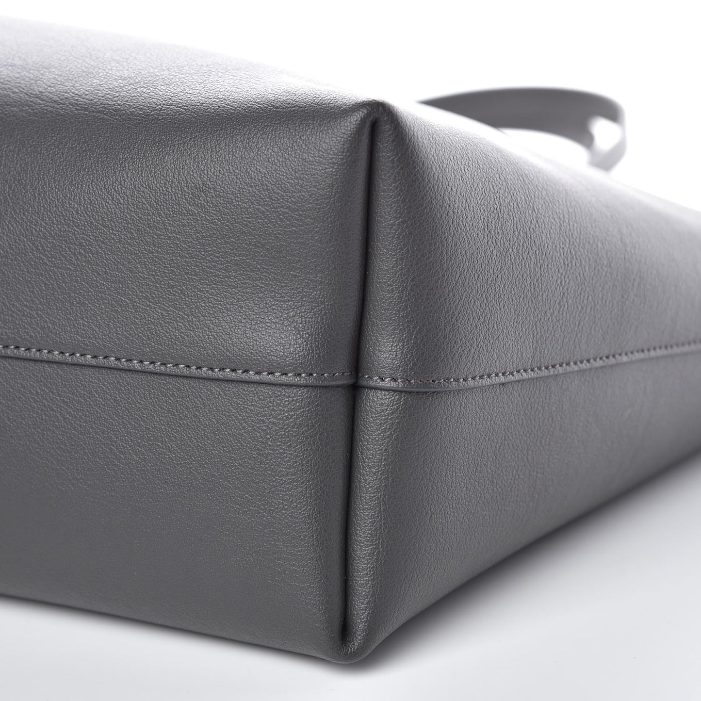 Calfskin Large Shopping Tote Dark Grey