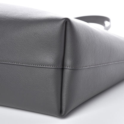 Saint Laurent Calfskin Large Shopping Tote Dark Grey 10 of 11