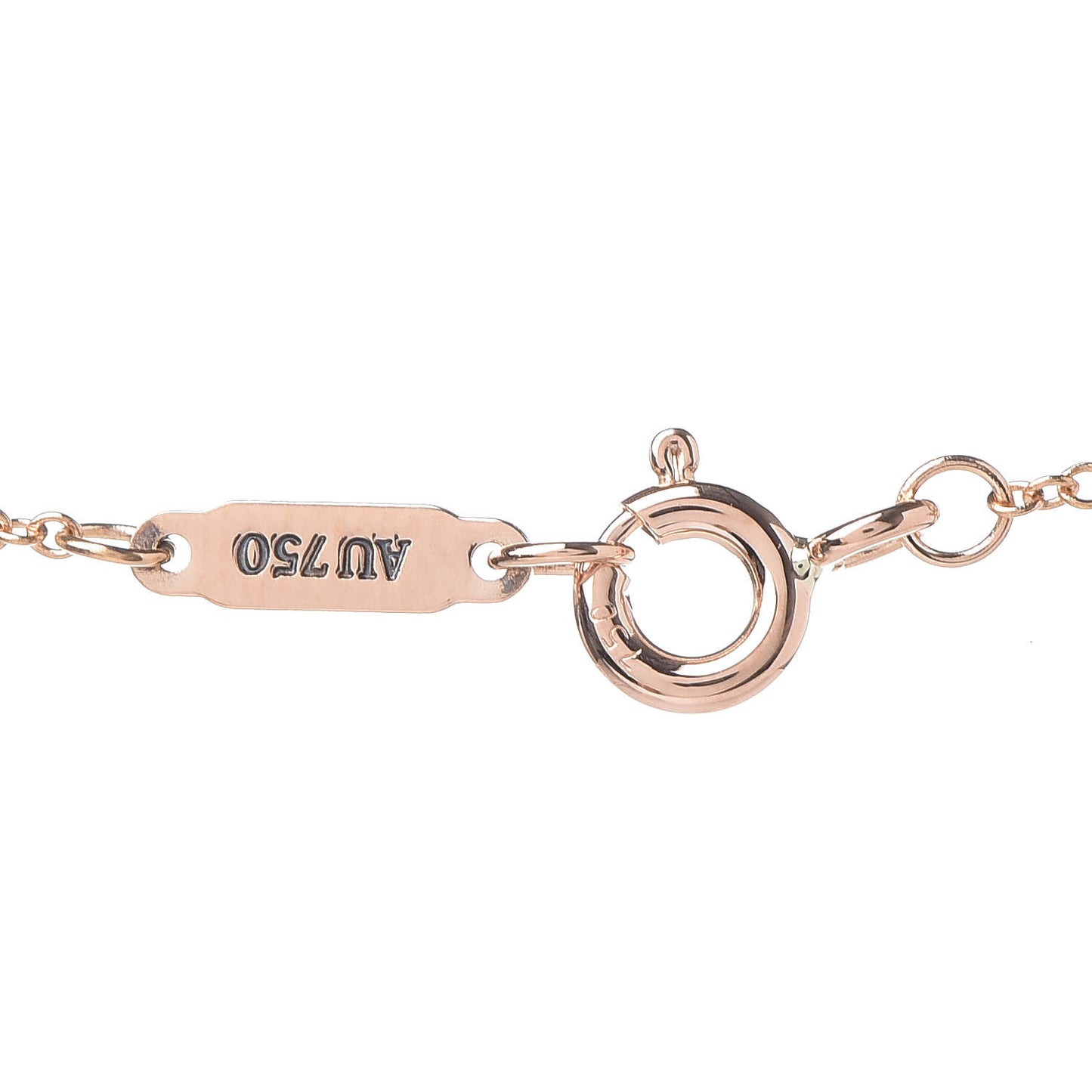 18K Rose Gold Mini Heart Lock Pendant Necklace