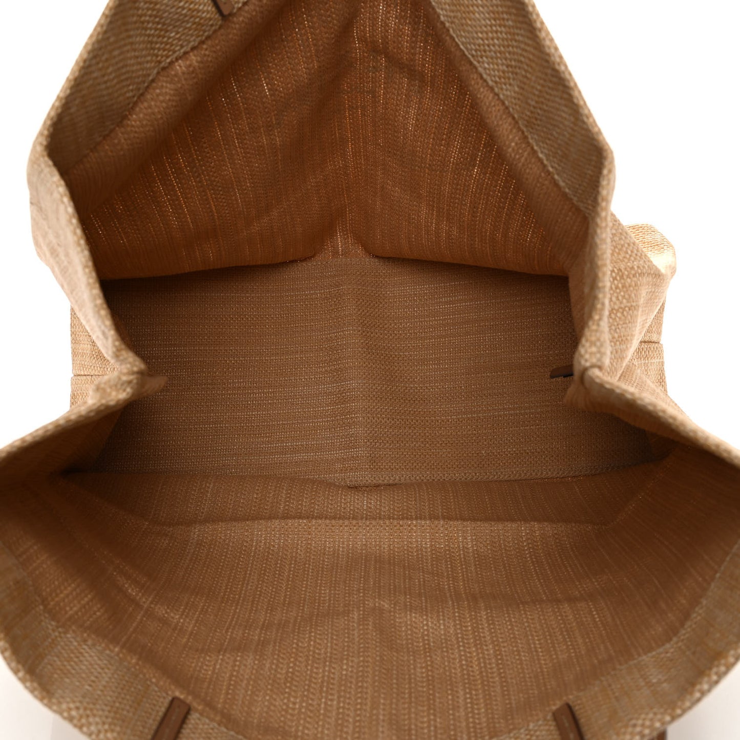 Raffia Logo Tote Naturale