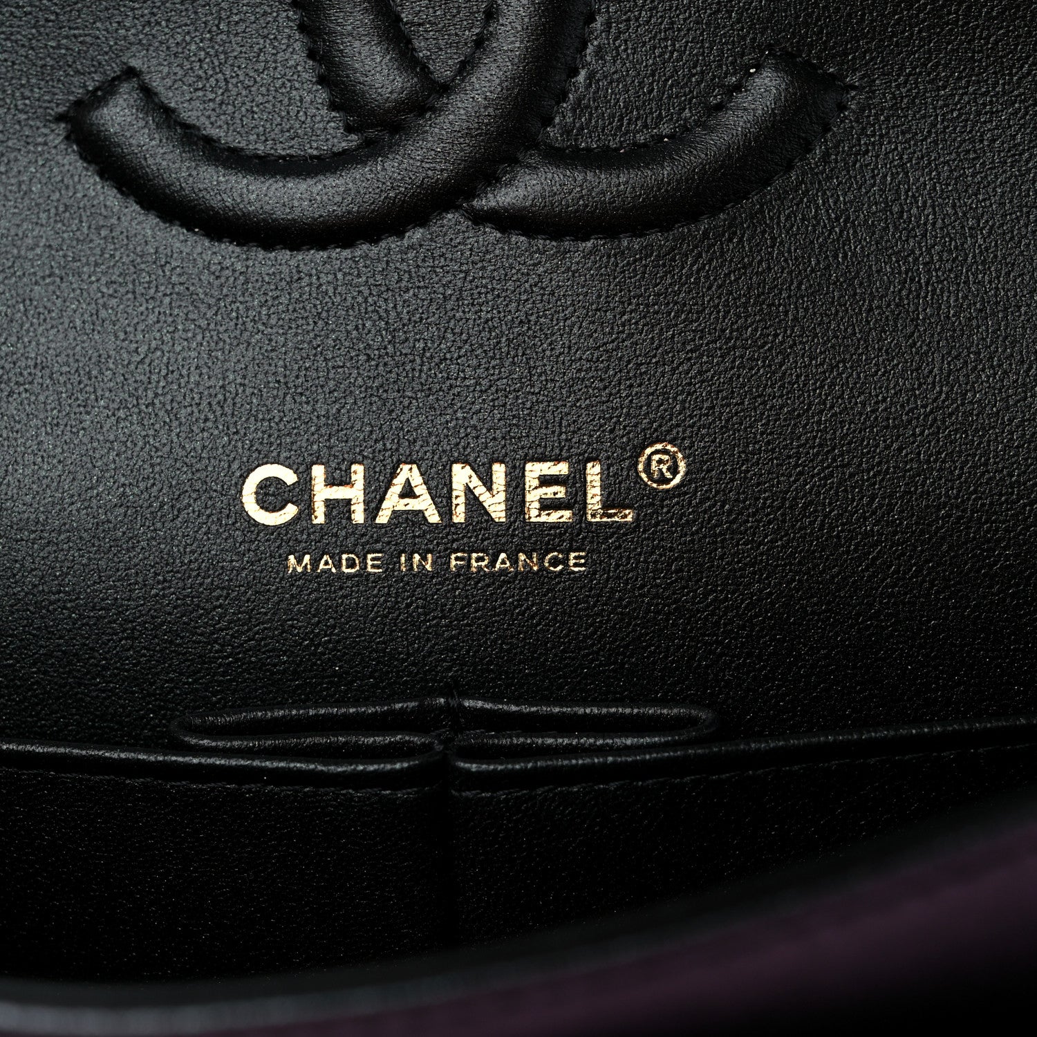 Chanel Iridescent Lambskin Quilted Medium Double Flap Black 6 of 9