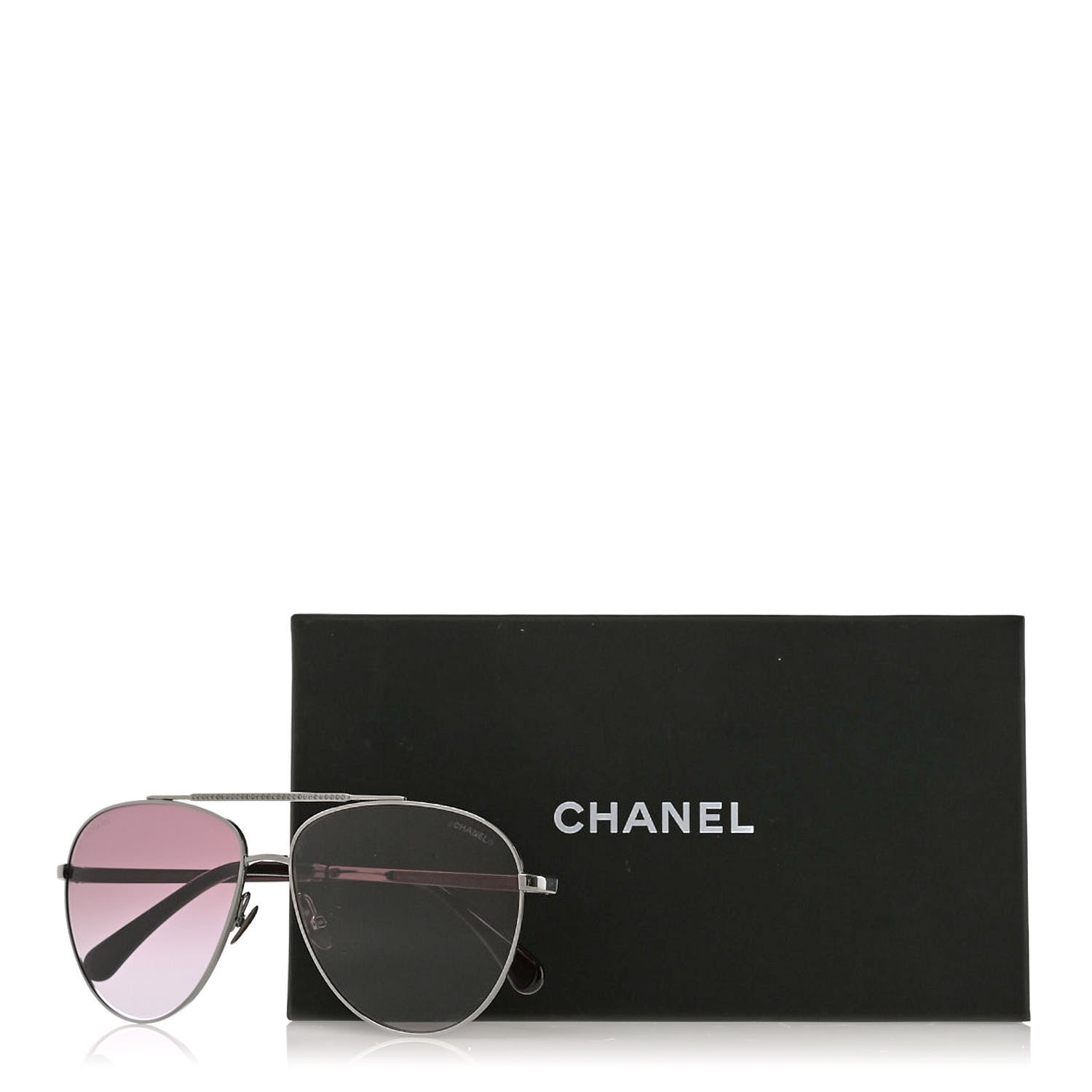 Chanel Metal Aviator Sunglasses 4279-B Silver 11 of 11