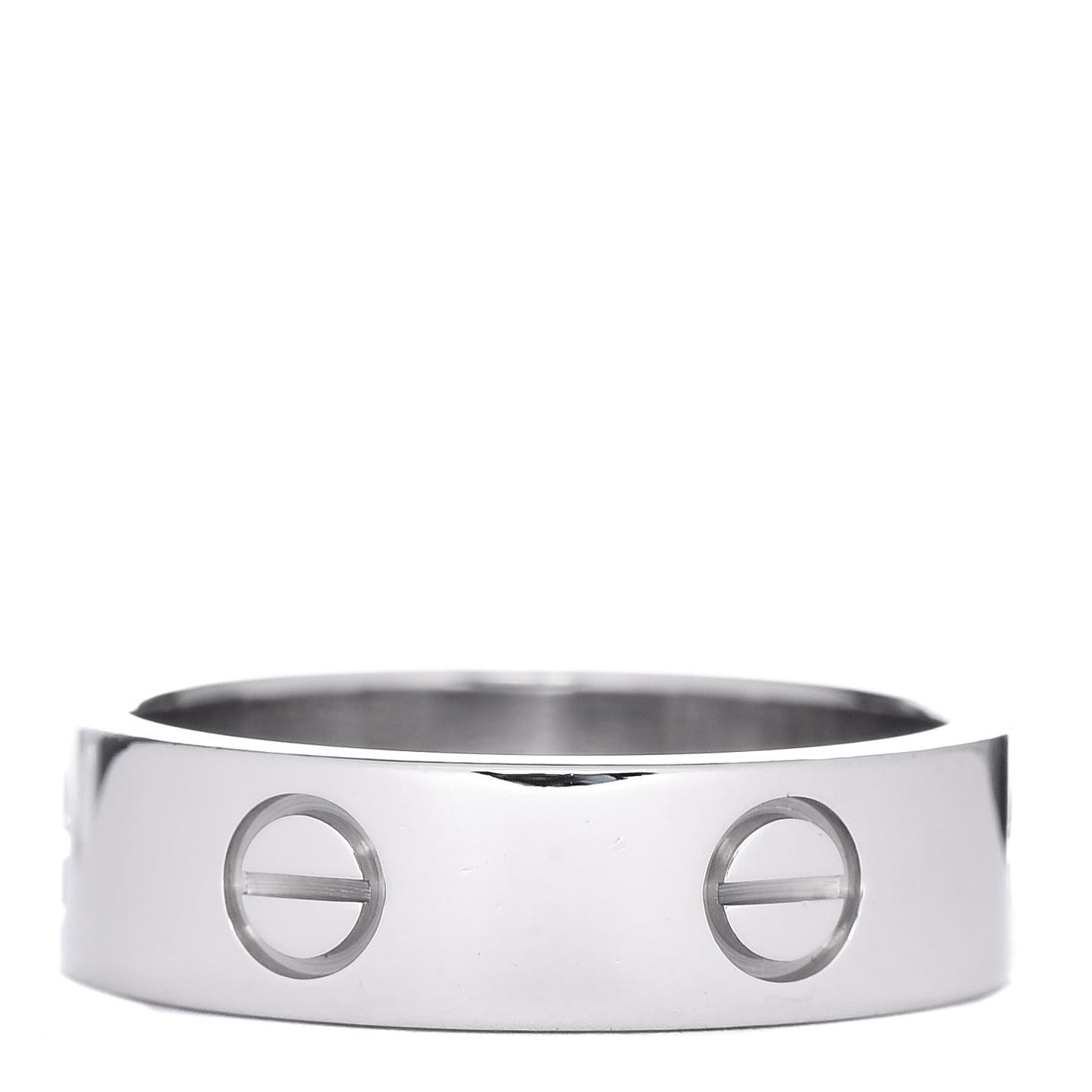 18K White Gold 6mm LOVE Ring 58 8.25