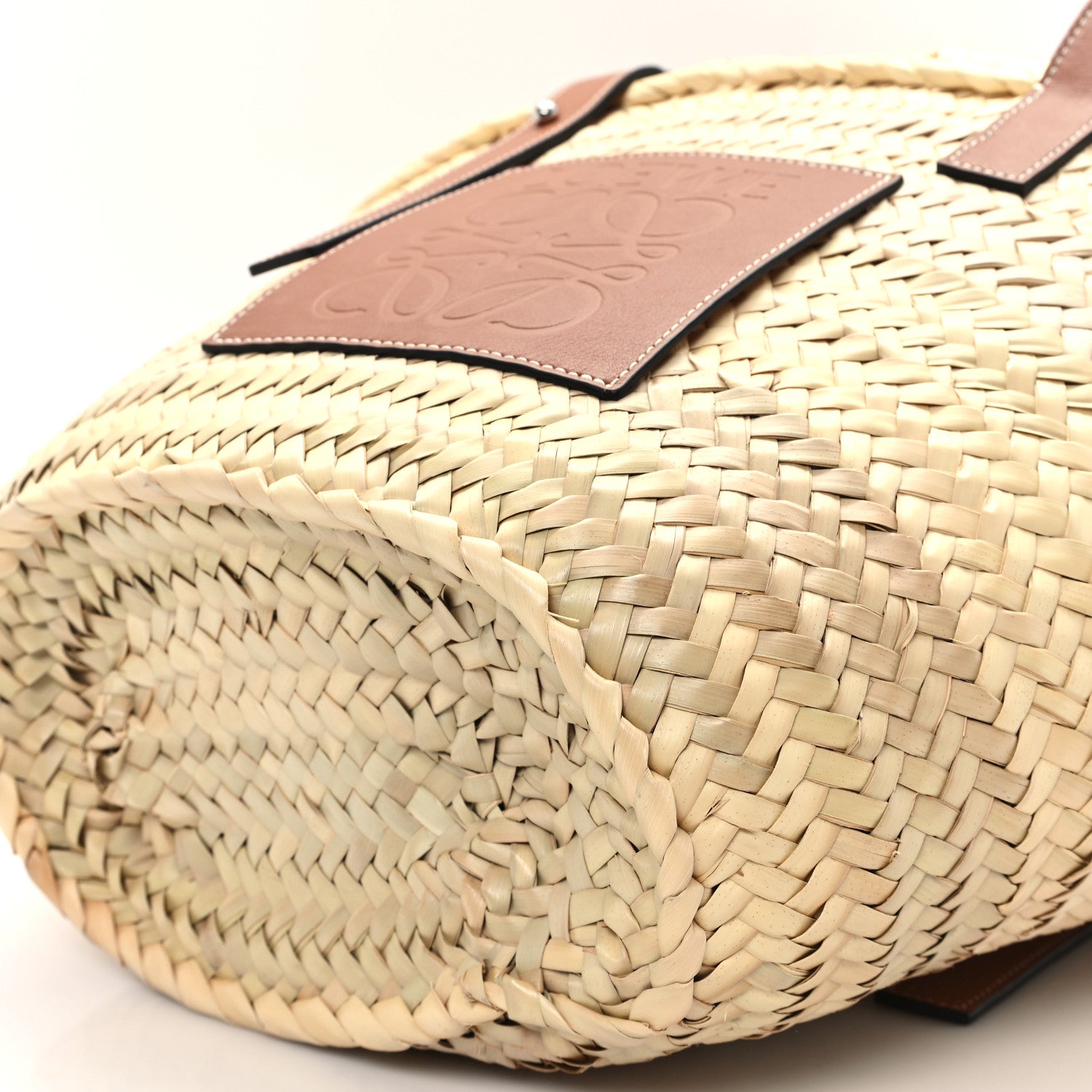 Loewe Raffia Basket Tote Bag Natural Tan 9 of 11