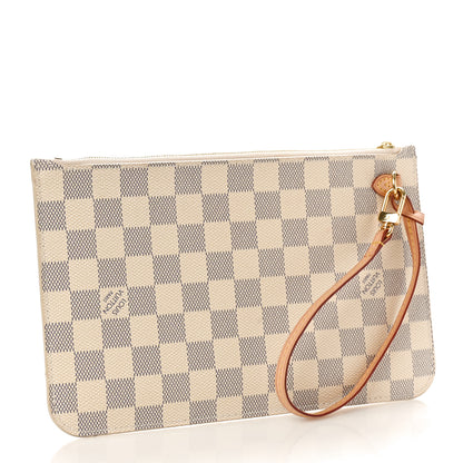 Louis Vuitton Damier Azur Neverfull MM GM Pochette 3 of 10