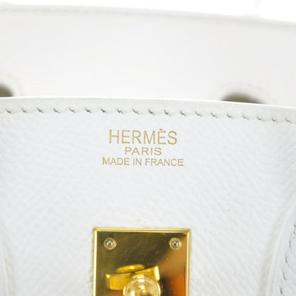 Hermes Epsom Birkin 25 Blanc 8 of 10