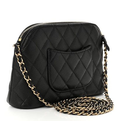 Chanel Caviar Quilted Classic Clutch With Chain Black 3 of 11