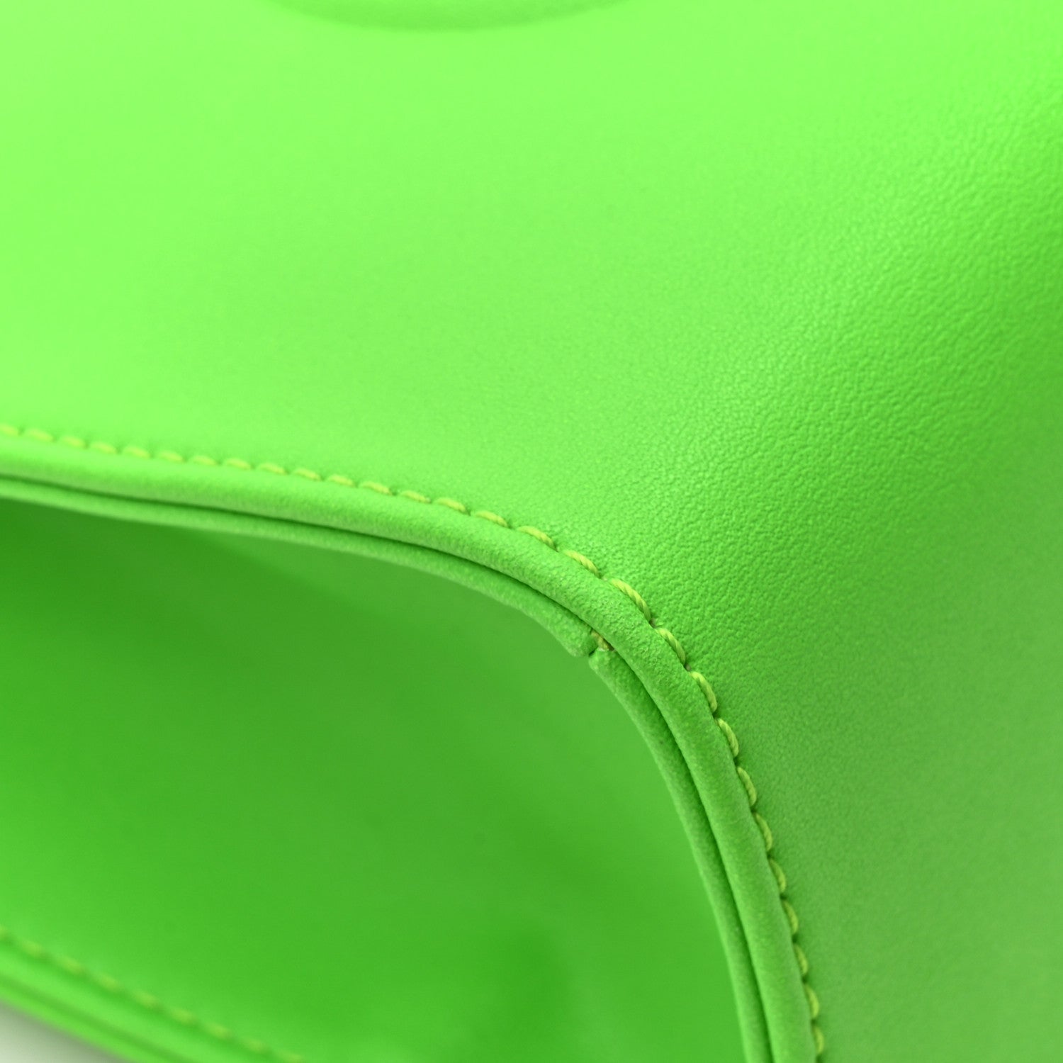 Telfar Vegan Leather Small Shopping Bag Highlighter Green 12 of 13