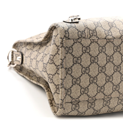 Balenciaga X GUCCI GG Supreme Monogram Neo Classic Silver Hardware City Beige Ebony 9 of 10