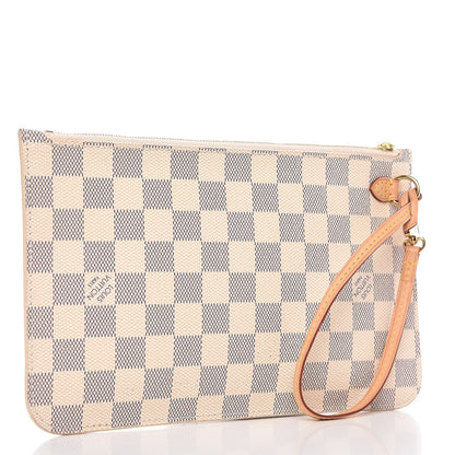 Louis Vuitton Damier Azur Neverfull MM GM Pochette 3 of 8