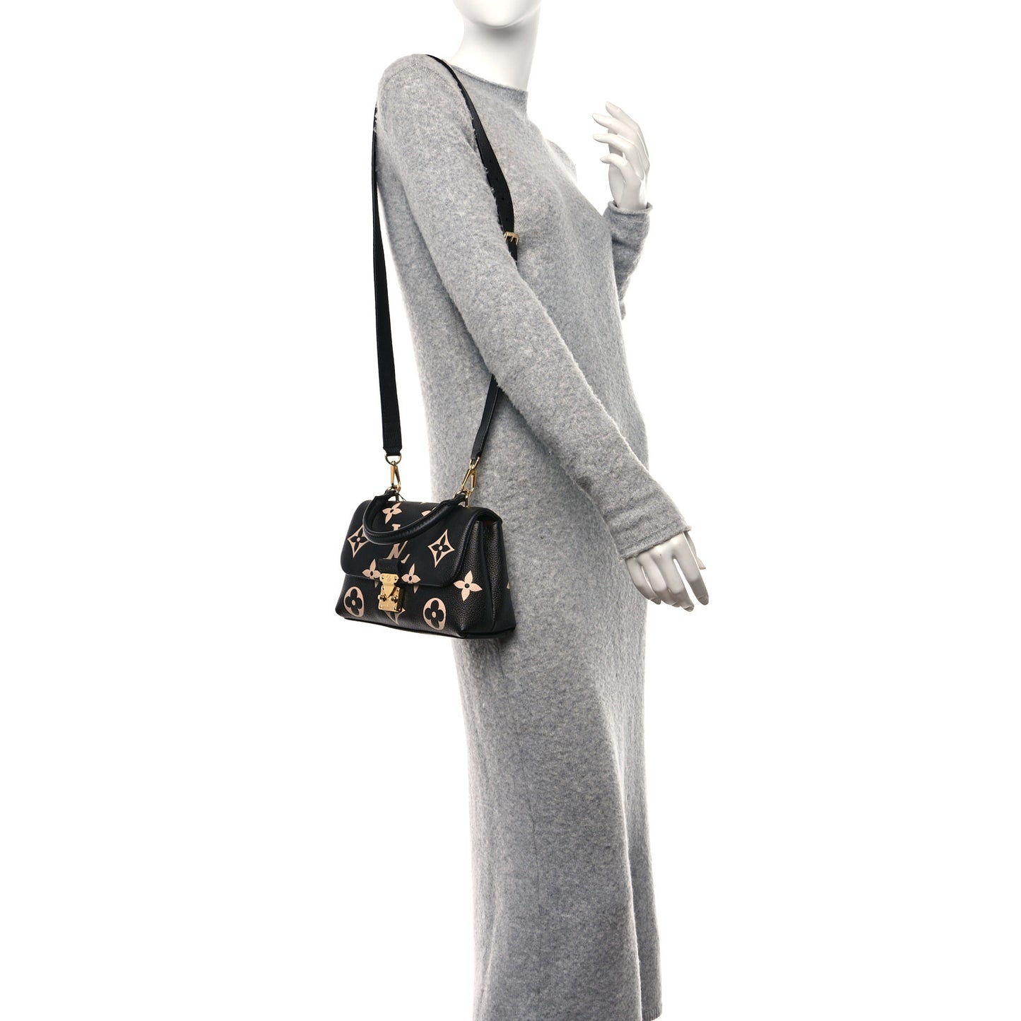 Empreinte Monogram Giant Madeleine BB Black Beige
