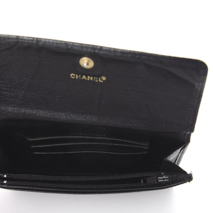 Chanel Goatskin CC Compact Flap Wallet Black 4 of 7