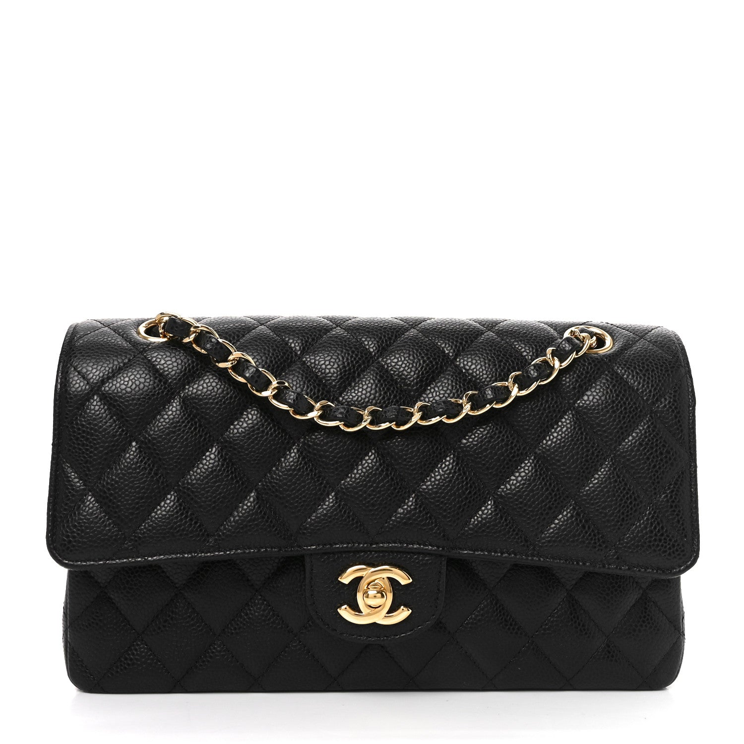 Chanel Caviar Quilted Medium Double Flap Black 1 of 11