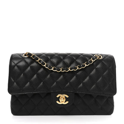 Chanel Caviar Quilted Medium Double Flap Black 1 of 11