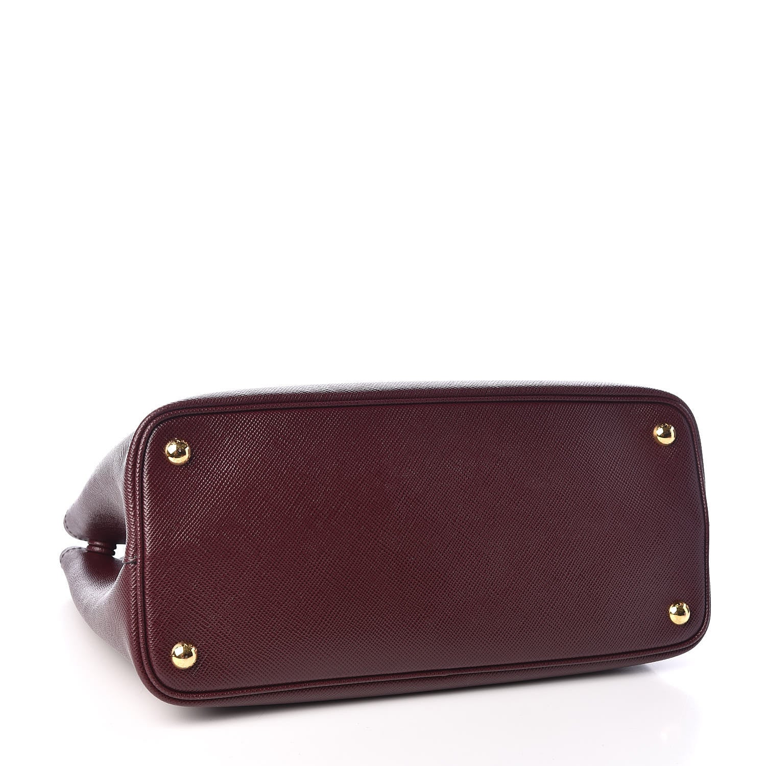 Prada Saffiano Cuir Medium Double Bag Granato Marmo 4 of 8
