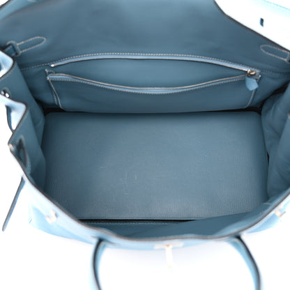 Hermes Togo Birkin 40 Blue Jean 5 of 10