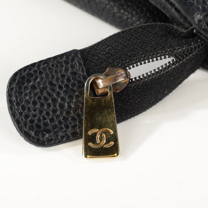 Chanel Caviar Timeless CC Cosmetic Pouch Black 2 of 10