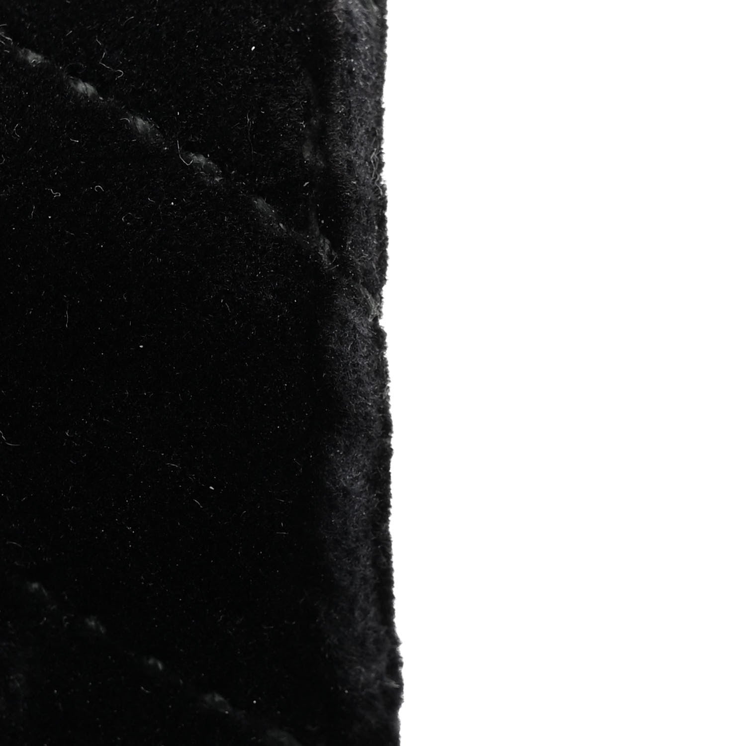 Gucci Velvet Matelasse Small GG Marmont Shoulder Bag Black 12 of 13