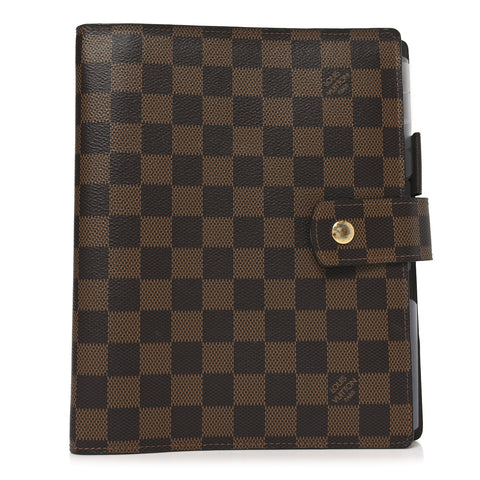 Damier Ebene Large Ring Agenda Cover