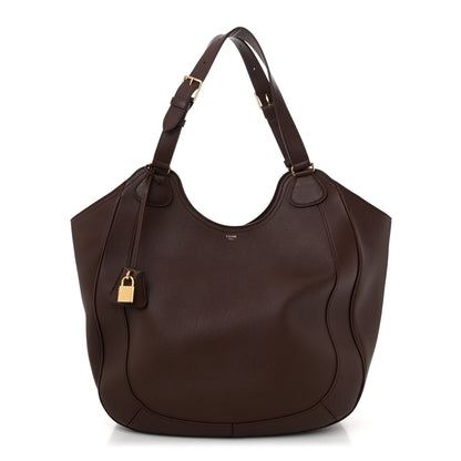 Celine Supple Calfskin Meo Hobo Chestnut 1 of 10