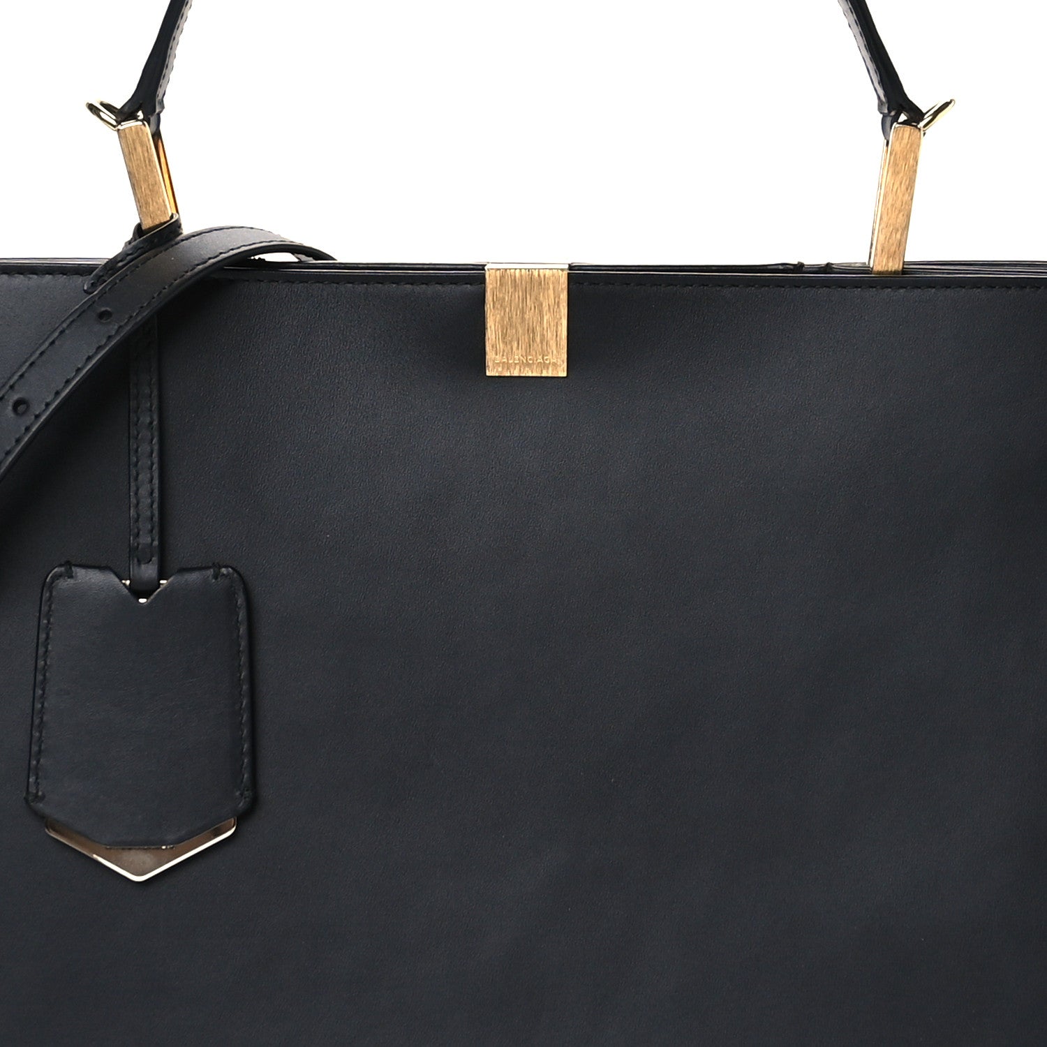 Balenciaga Calfskin Le Dix Soft Cabas M Shoulder Bag Black 8 of 11