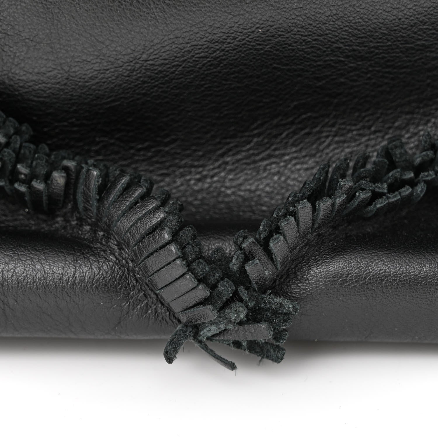 Chanel Lambskin Fringe Single Flap Black 14 of 14