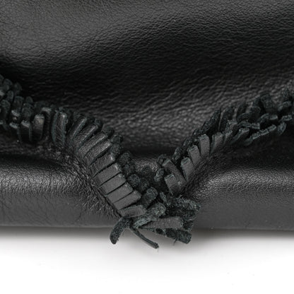 Chanel Lambskin Fringe Single Flap Black 14 of 14