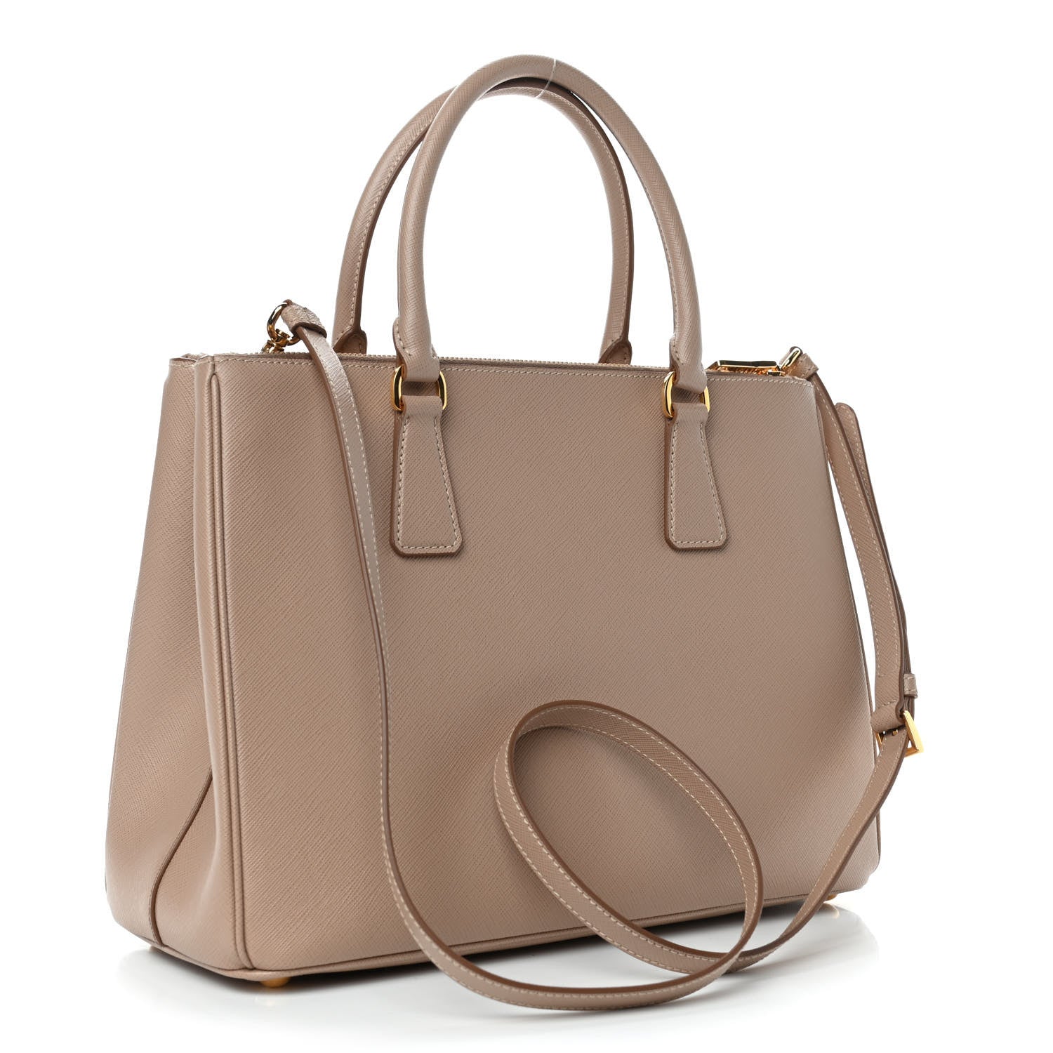 Prada Saffiano Lux Large Galleria Double Zip Tote Cammeo 2 of 4