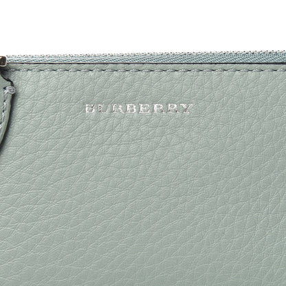 Burberry Grainy Calfskin Zip Card Case Eucalyptus Green Dark Bottle Green 7 of 7