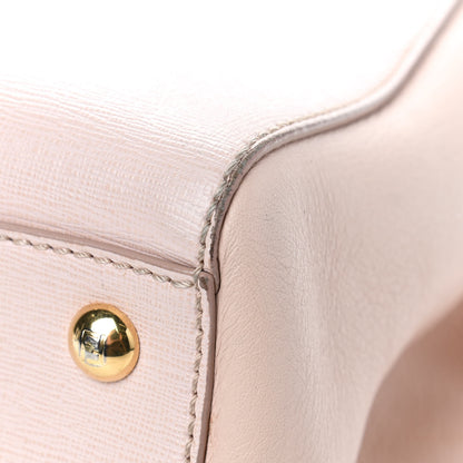 Fendi Vitello Elite Flamingo Petite 2Jours Tote Rosa Plaster 7 of 11