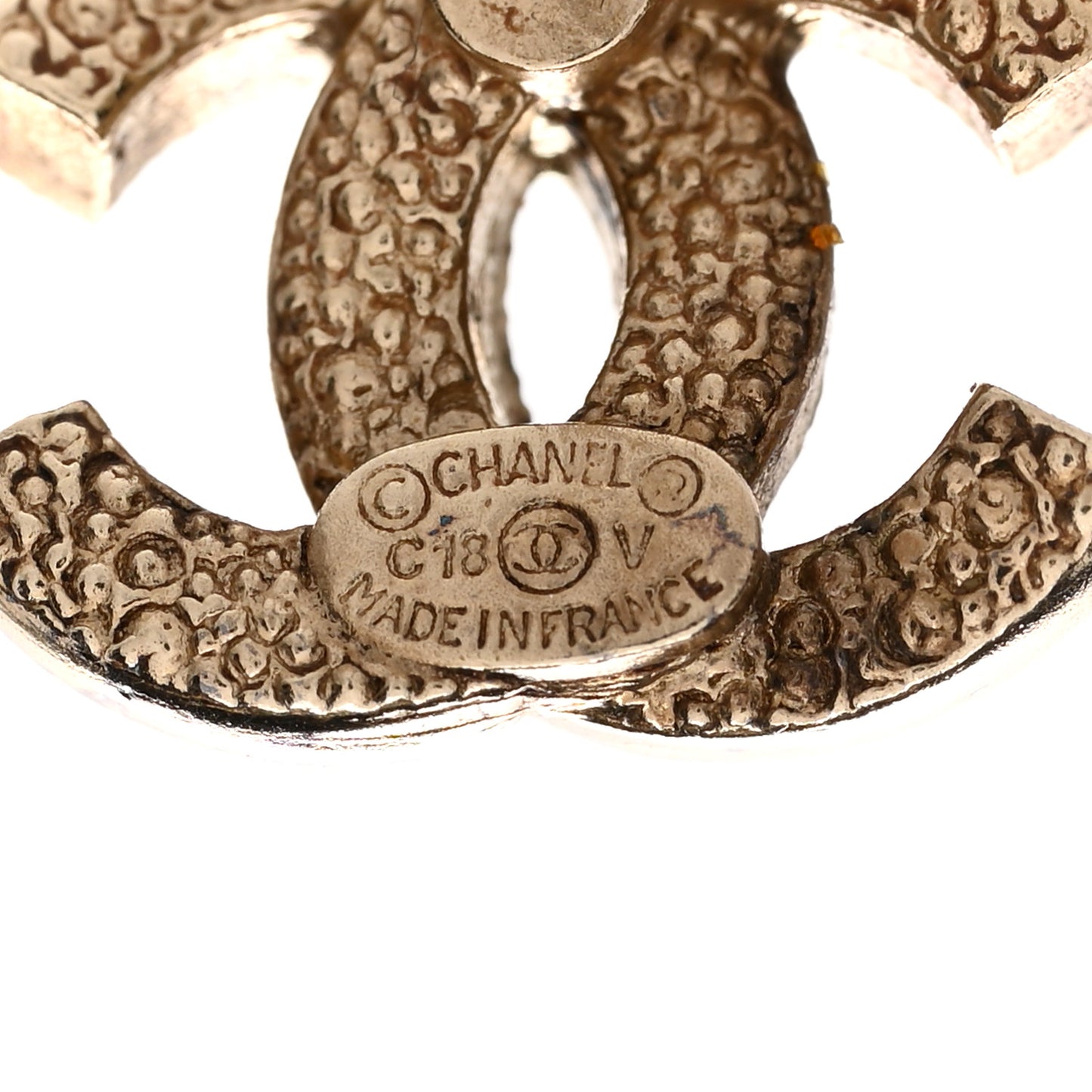 Crystal CC Earrings Gold