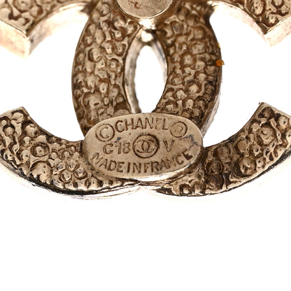 Chanel Crystal CC Earrings Gold 4 of 5