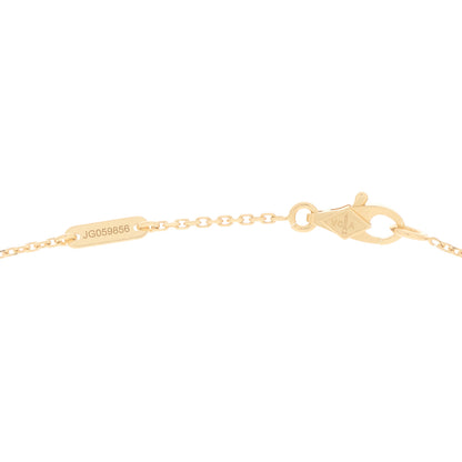 Van Cleef & Arpels 18K Yellow Gold Mother of Pearl Sweet Alhambra Butterfly Pendant Necklace 4 of 6