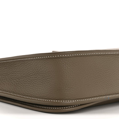 Hermes Taurillon Clemence Evelyne III PM Etoupe 9 of 13