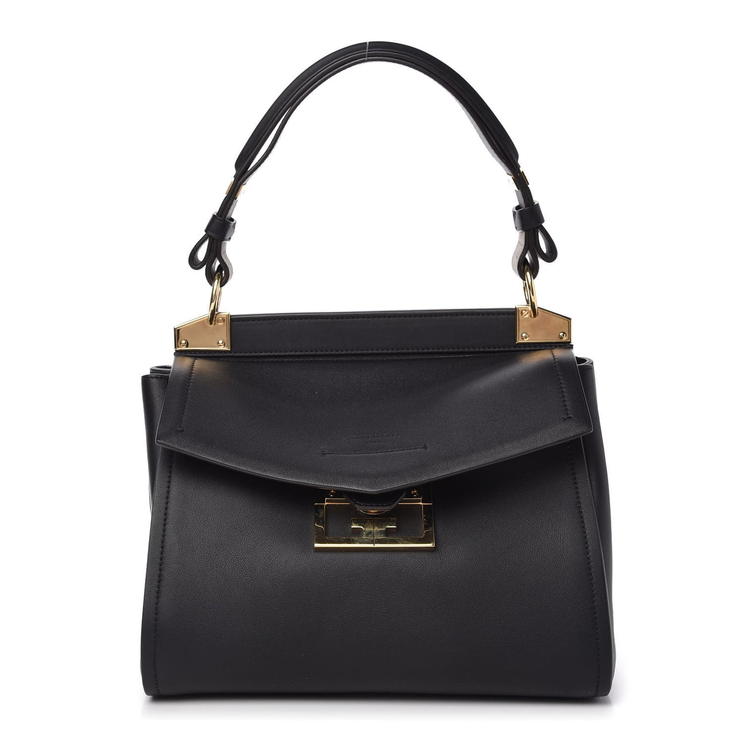 Calfskin Small Mystic Shoulder Bag Black