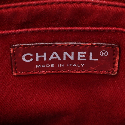 Chanel Ultra Soft Suede Calfskin Natural Beauty Flap Bag Red 6 of 11