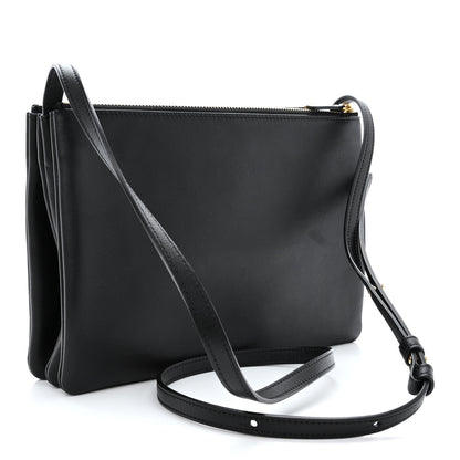 Celine Lambskin Large Trio Crossbody Bag Black 3 of 12