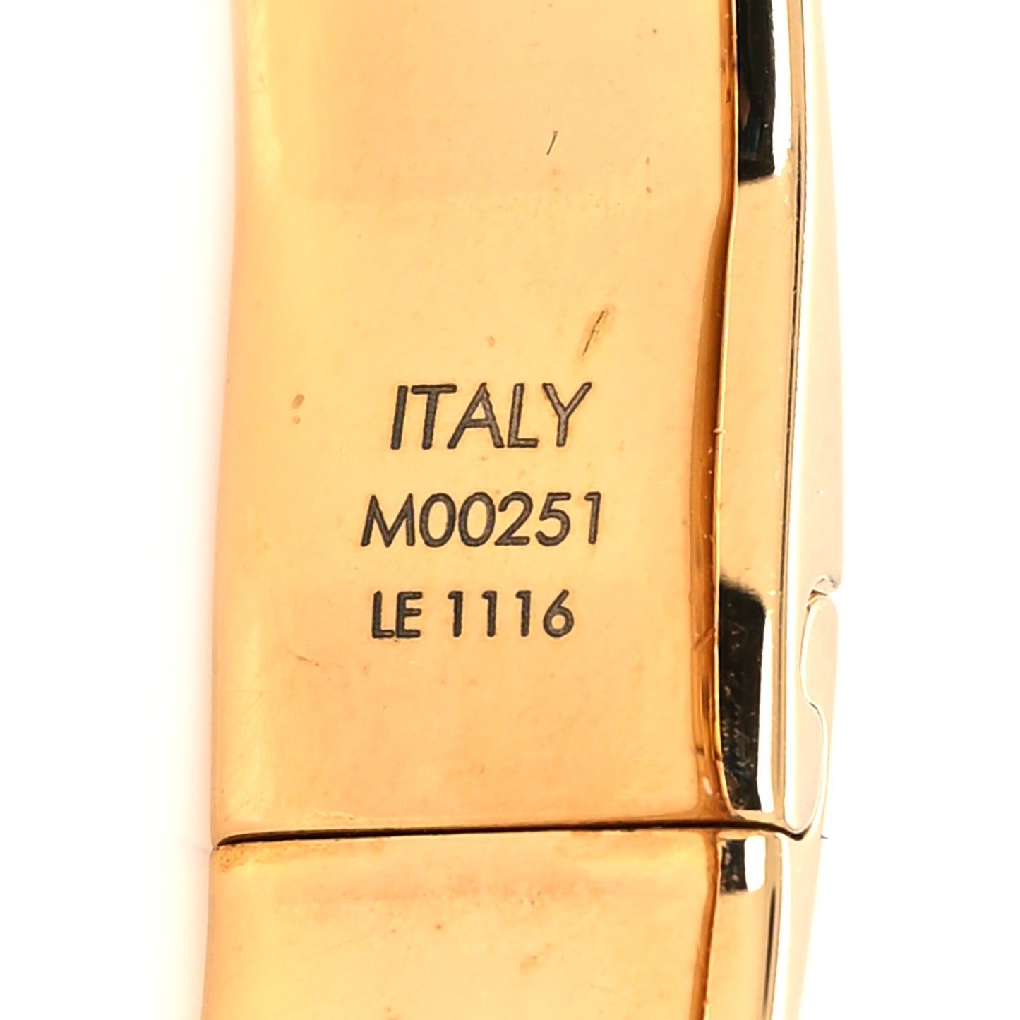 Brass Monogram Nanogram Cuff S Gold