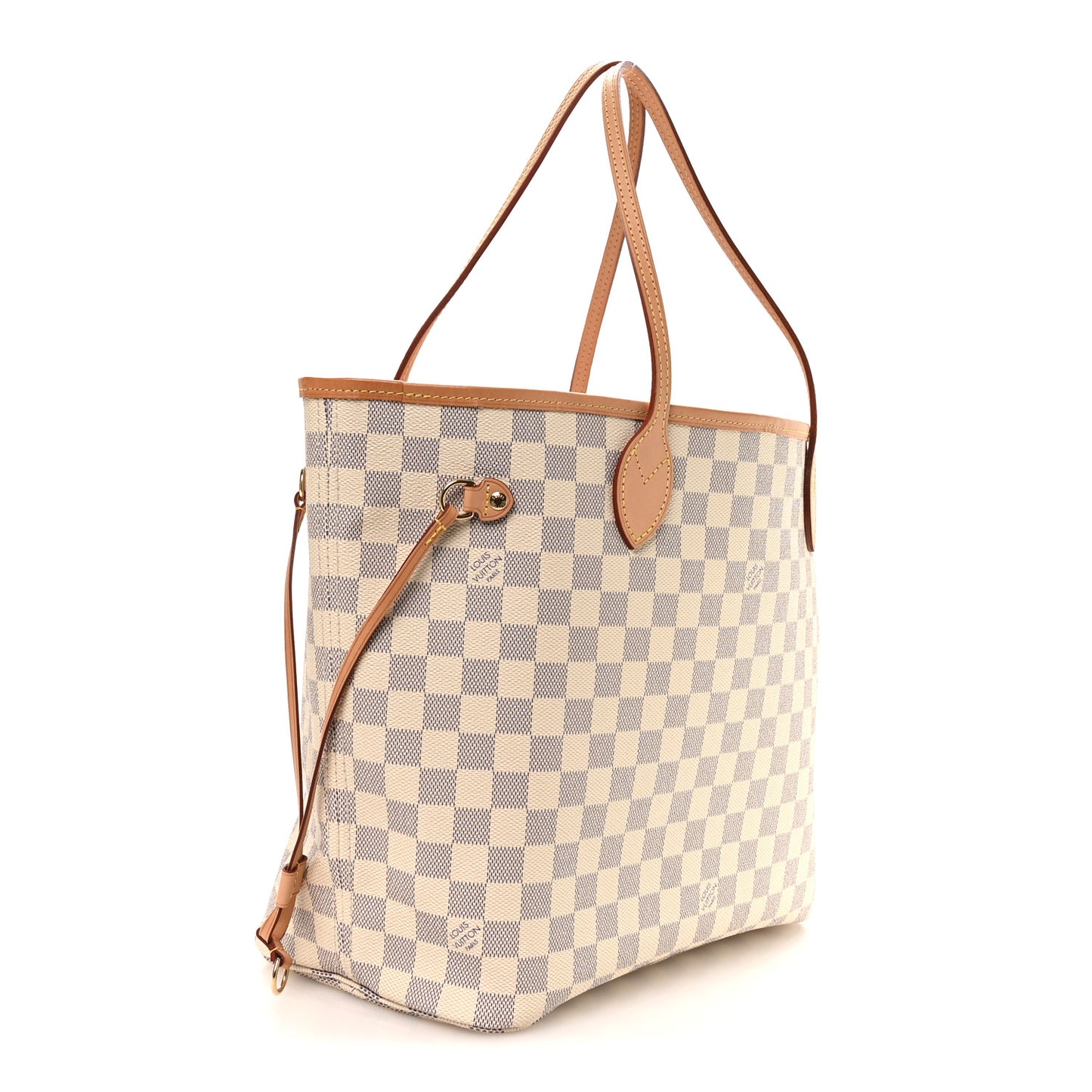 Damier Azur Neo Neverfull MM Rose Ballerine