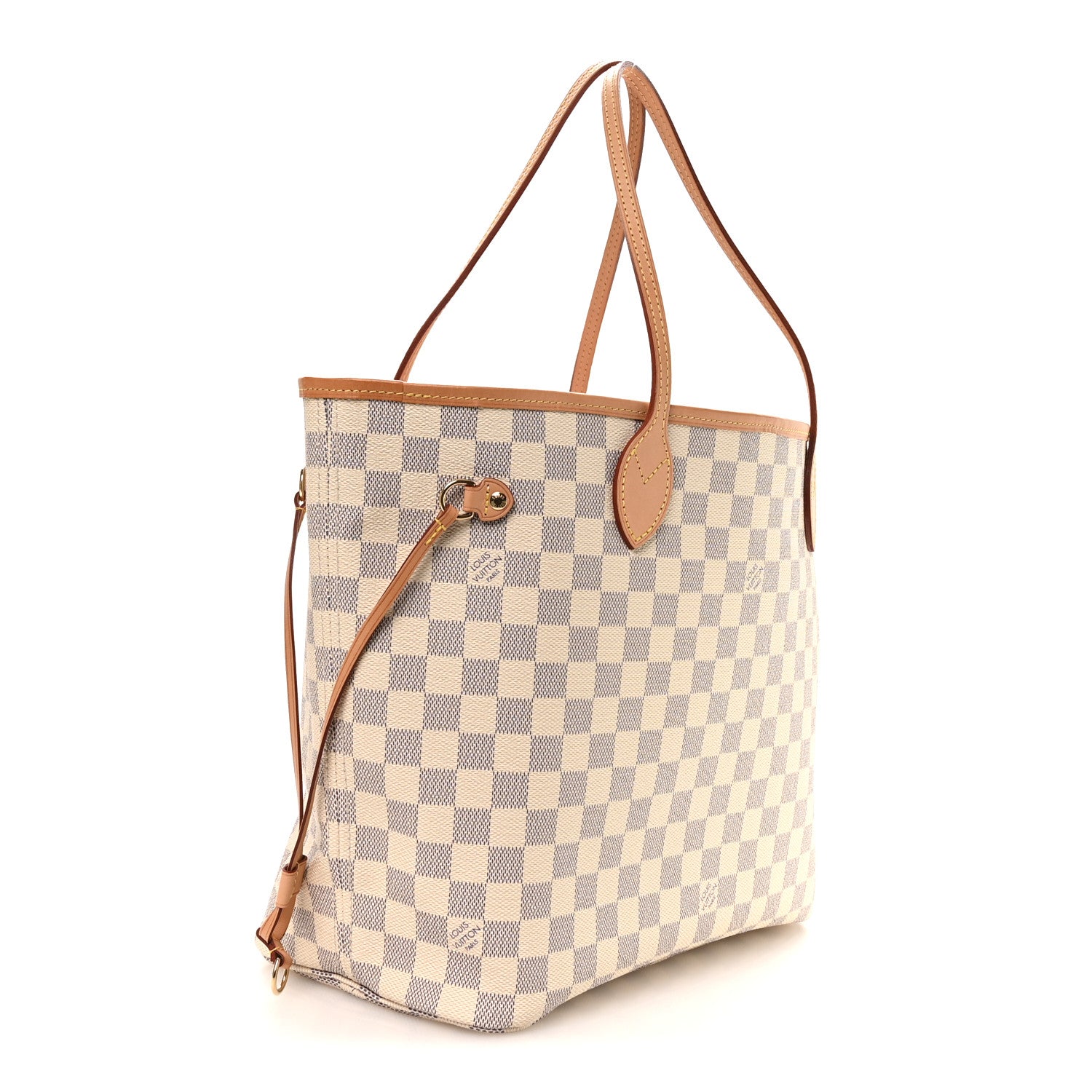 Louis Vuitton Damier Azur Neo Neverfull MM Rose Ballerine 3 of 12