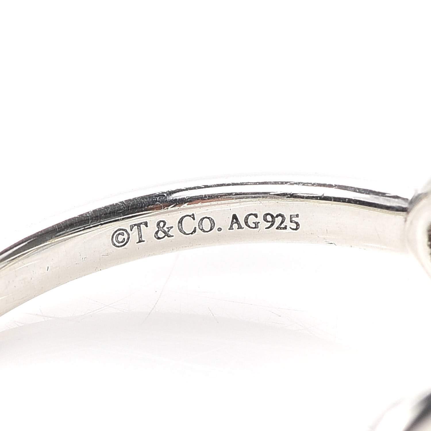Tiffany Sterling Silver Infinity Ring 57 8 4 of 4