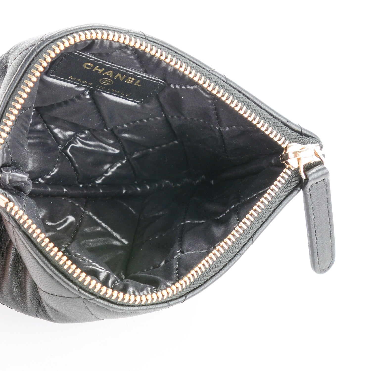 Chanel Lambskin Quilted Coin Purse Black 5 of 7