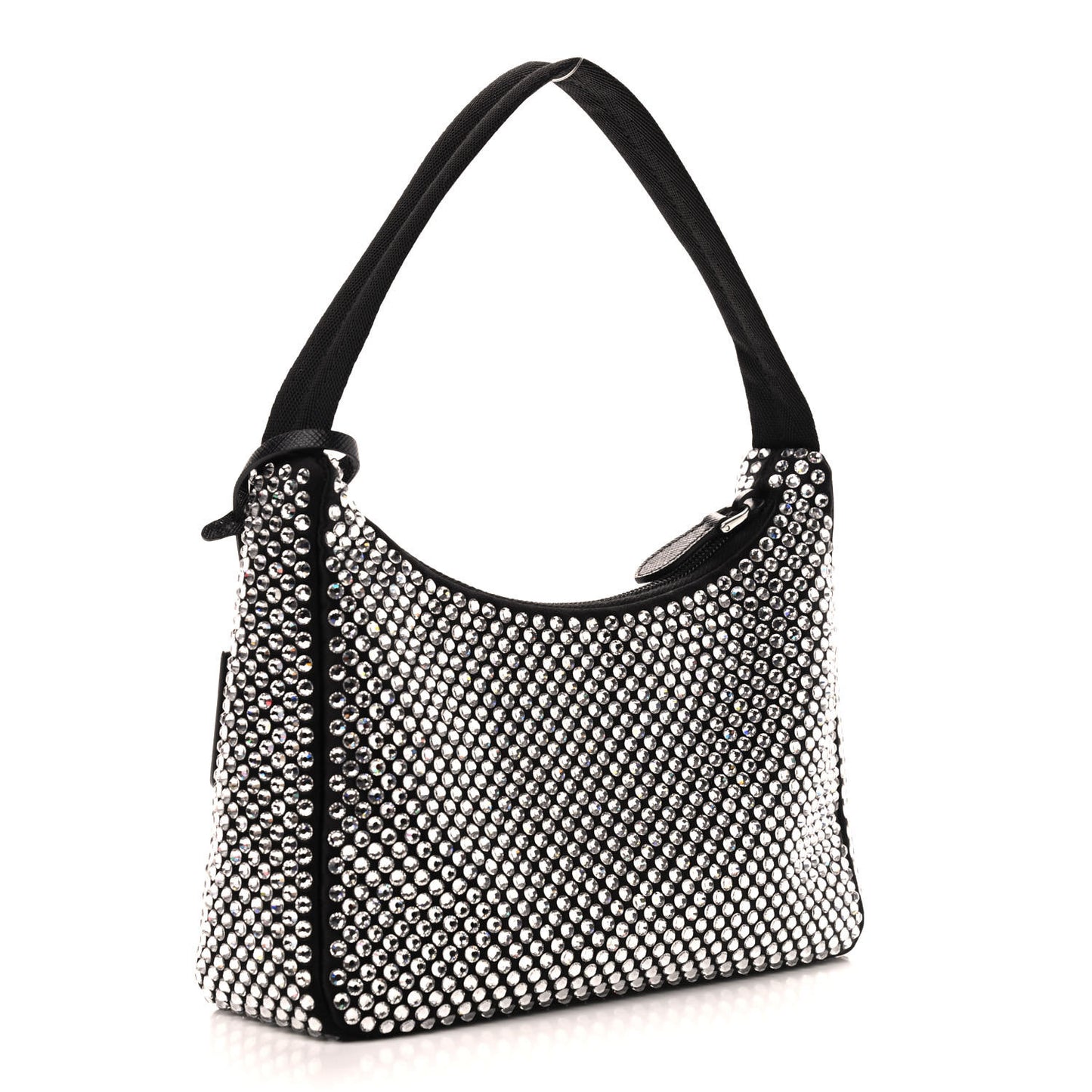 Satin Crystal Mini Re-Edition 2000 Bag Cristal