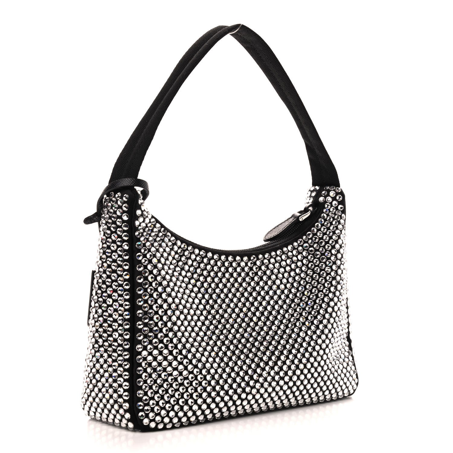Prada Satin Crystal Mini Re-Edition 2000 Bag Cristal 3 of 9