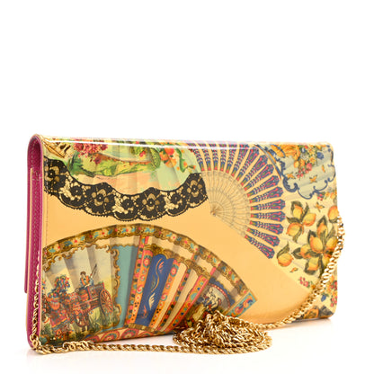 Dolce & Gabbana Dauphine Fan Foulard Print Wallet On Chain Multicolor 6 of 15