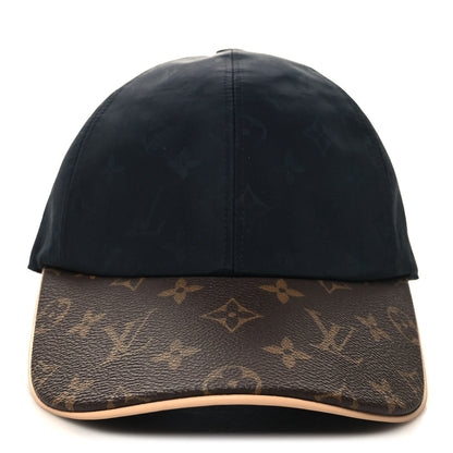 Louis Vuitton Polyester Silk Monogram LV Get Ready Cap M Black 3 of 8