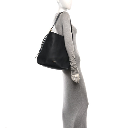 Louis Vuitton Grained Calfskin Low Key Hobo MM Black 2 of 10